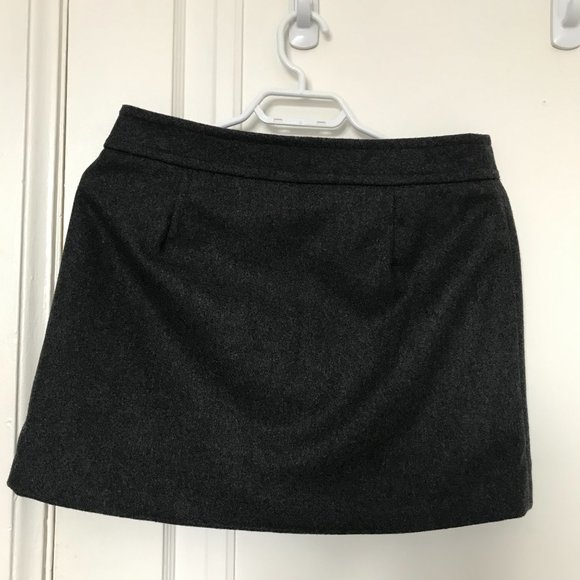 Gap Mod Charcoal Wool Mini Skirt - Picture 6 of 6